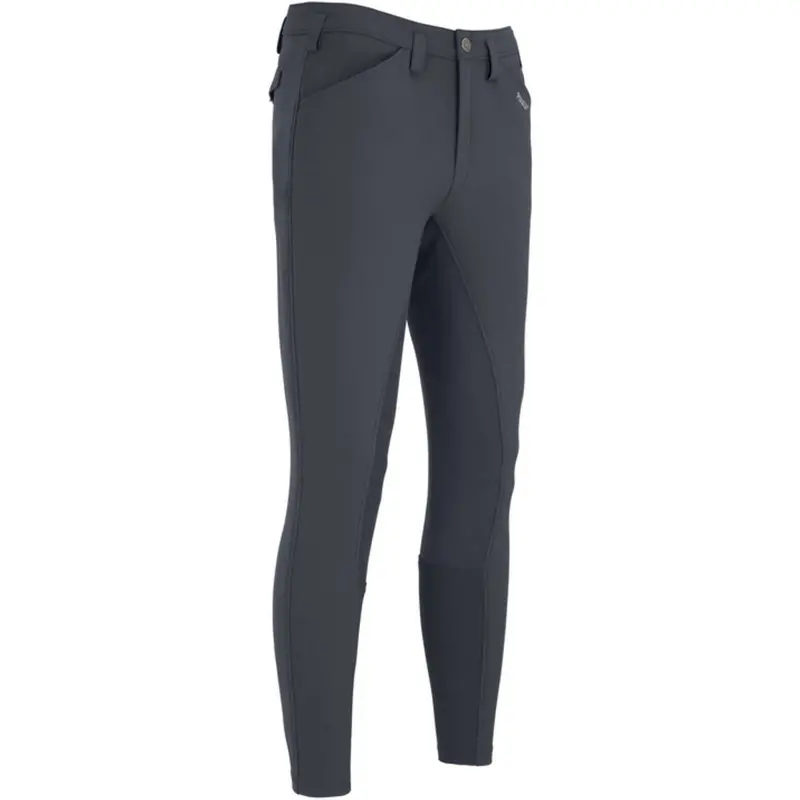 Pikeur Rossini New Leather-Seat Riding Breeches In Dark Shadow 1