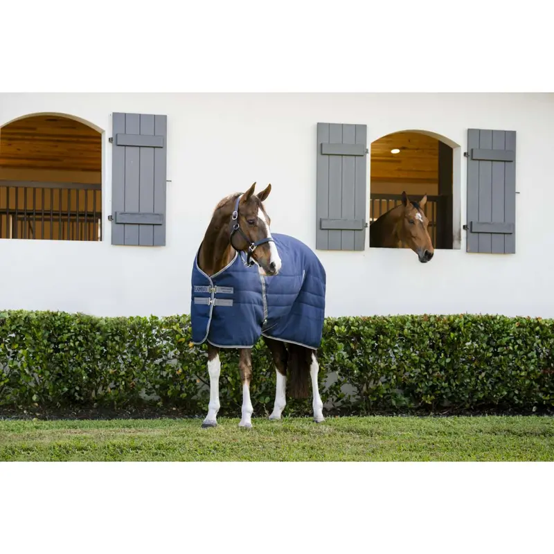 Rambo Stable Sheet 100G – Navy/Thunderstorm Grey/Silver 1
