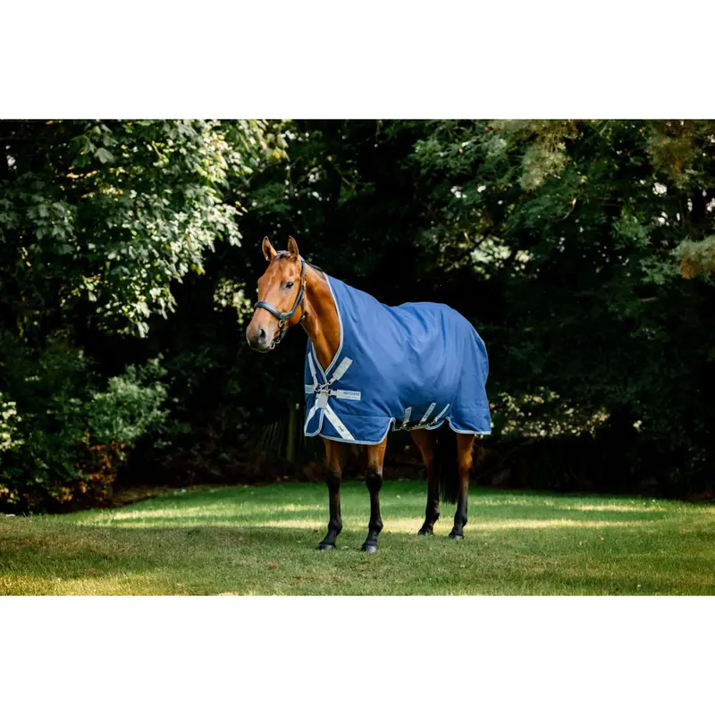 Rhino Wug Heavy 450G Navy & Titanium Grey Turnout Blanket 1