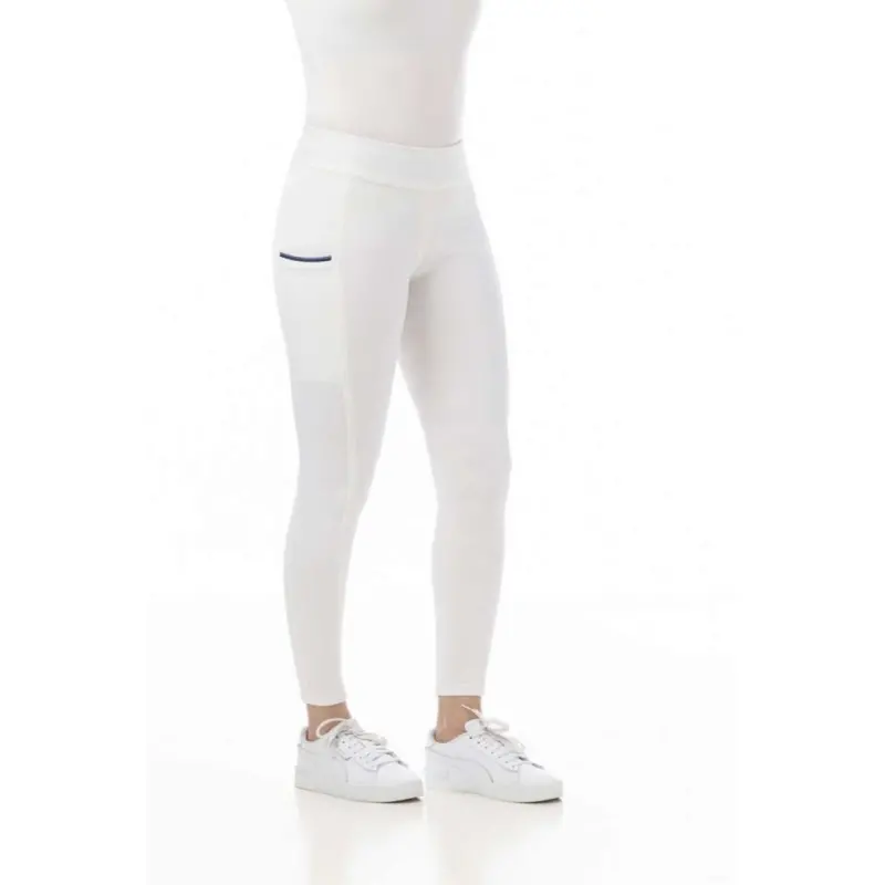 Riding World Agadir Women’S White Riding Tights 1