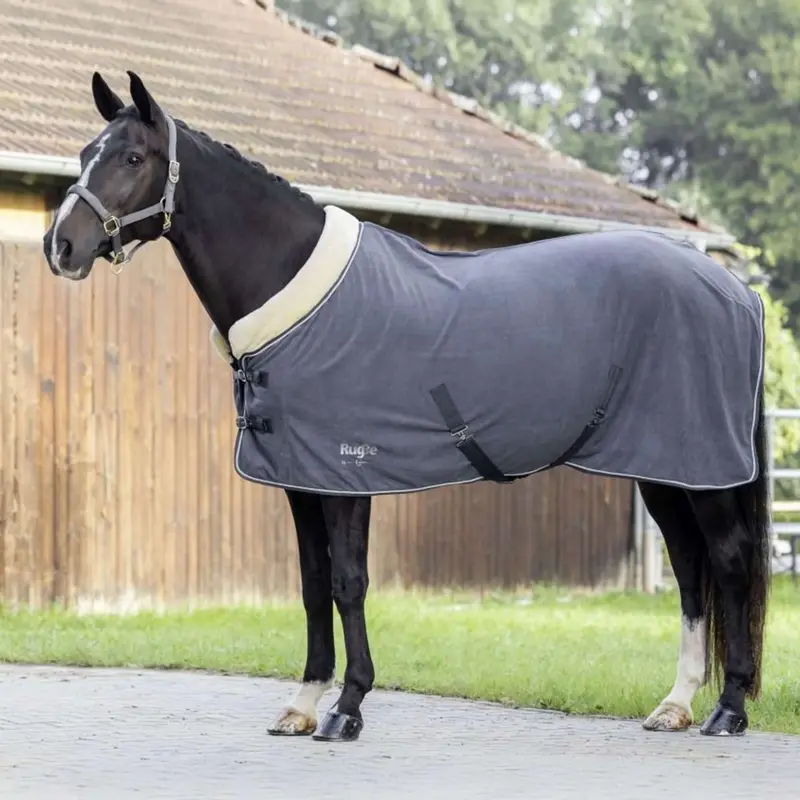 Rugbe By Covalliero Fleece-Lined Horse Rug – Royal Graphite 1