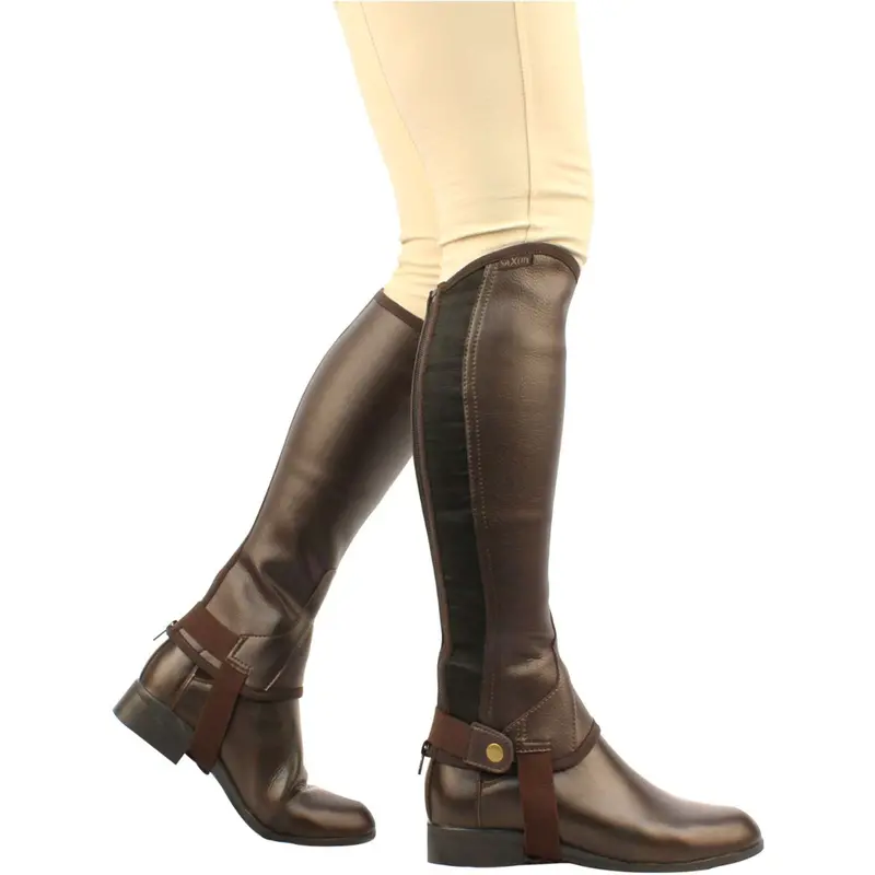 Saxon Equileather Chaps – Brown 1