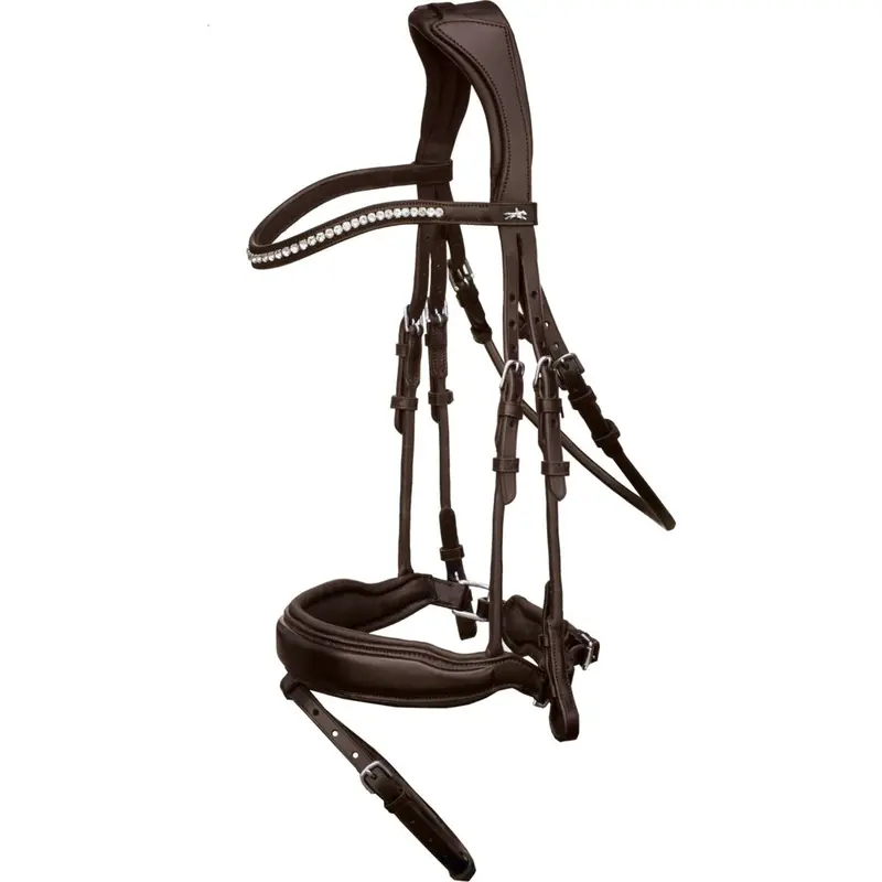 Schockemöhle Malibu Premium Sports Bridle In Espresso & Silver 1