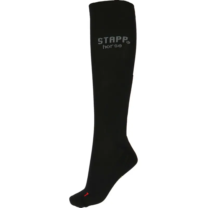 Stapp Compression Riding Socks In Black 1