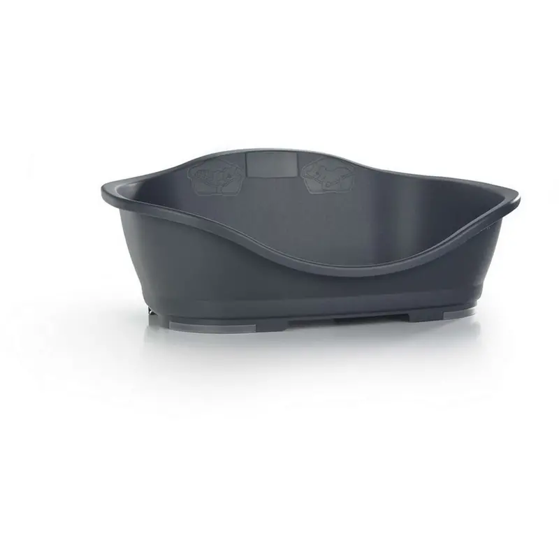 Stefanplast Anthracite Plastic Dog Bed With Foam Sleeper 1