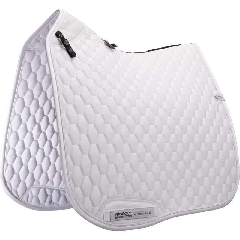 Stübben Streamline Gen2 Dressage Saddle Pad In White 1