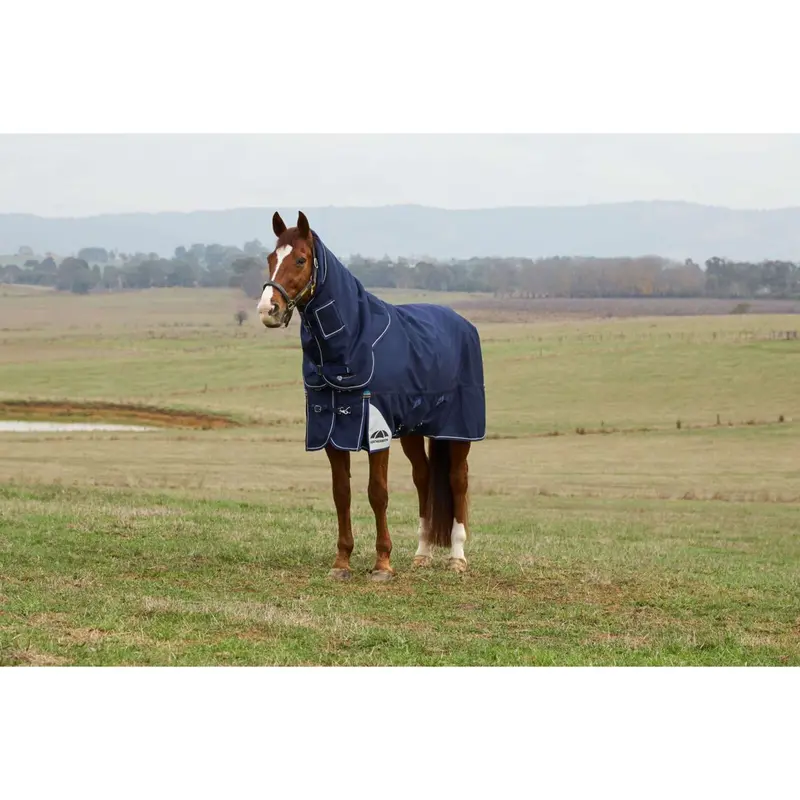 Weatherbeeta Comfitec Ultra 100G Detachable-Neck Turnout Blanket – Navy 1