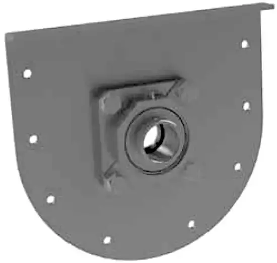 #102 Trough End Assembly For 4-Inch Screw Conveyor – Includes 1-Inch Bearing And Mounting Feet 1