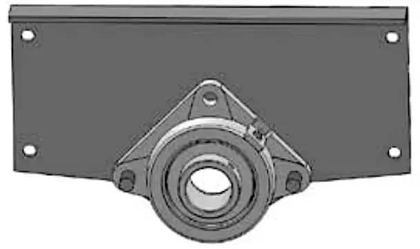 #104 Discharge Trough End Cap – Designed For 9" Screw Conveyors With 1-1/2" Bearings 1