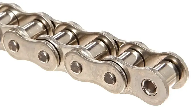 #40 Nickel-Plated Roller Chain – Premier Series, 10-Foot Box 1