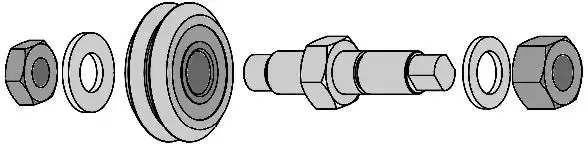 Eccentric Mjx3A Journal Bearing – Adjustable Alignment Component For Size 3 Guide Wheels 1