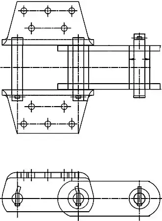El958Hsp Bucket Elevator Chain Assembly 1