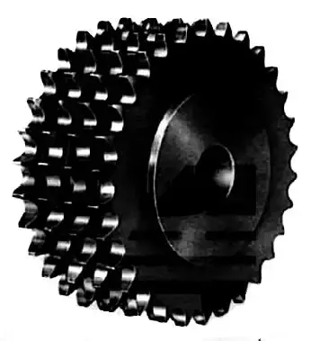 F100B14 Four-Strand Roller Chain Sprocket 1