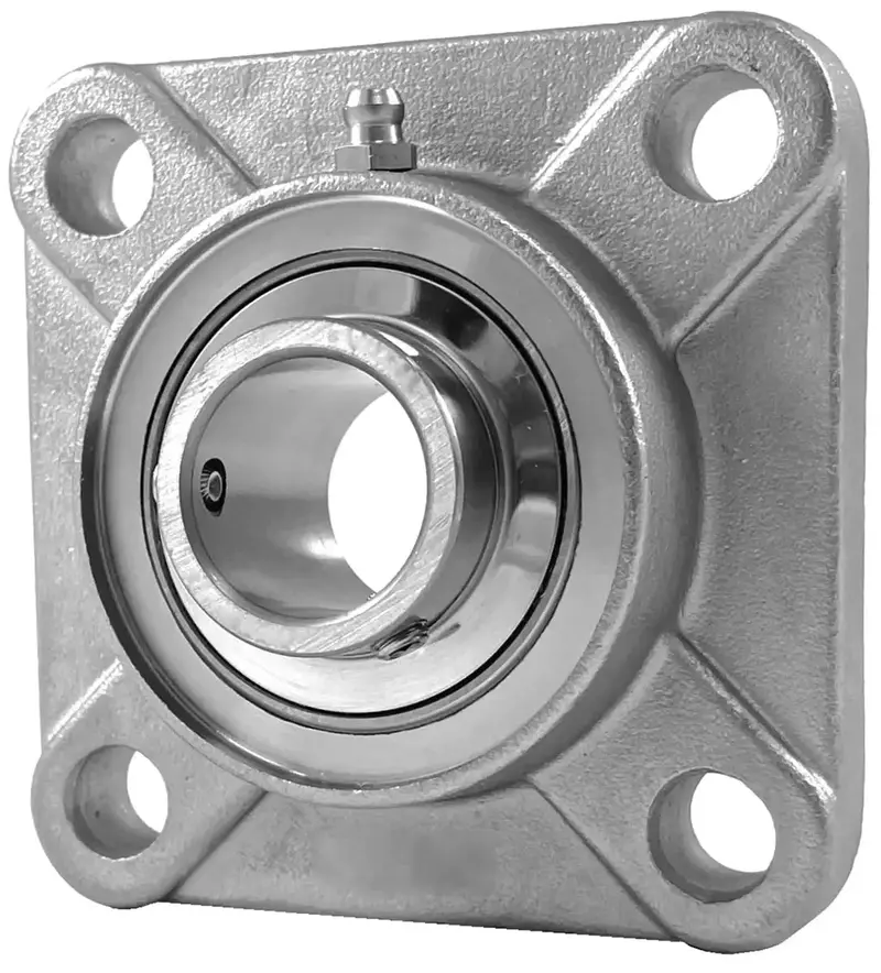 Suesfm208-24 Stainless Steel 4-Bolt Flange Bearing – 1-1/2" Shaft Size 1